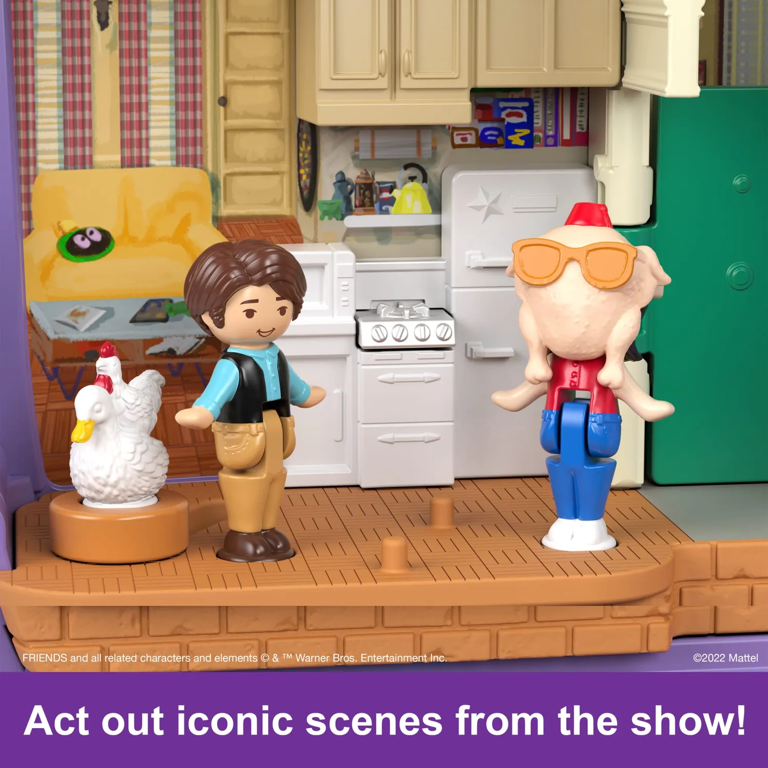 Polly Pocket Friends Collector compact Central Perk 6 poppetjes