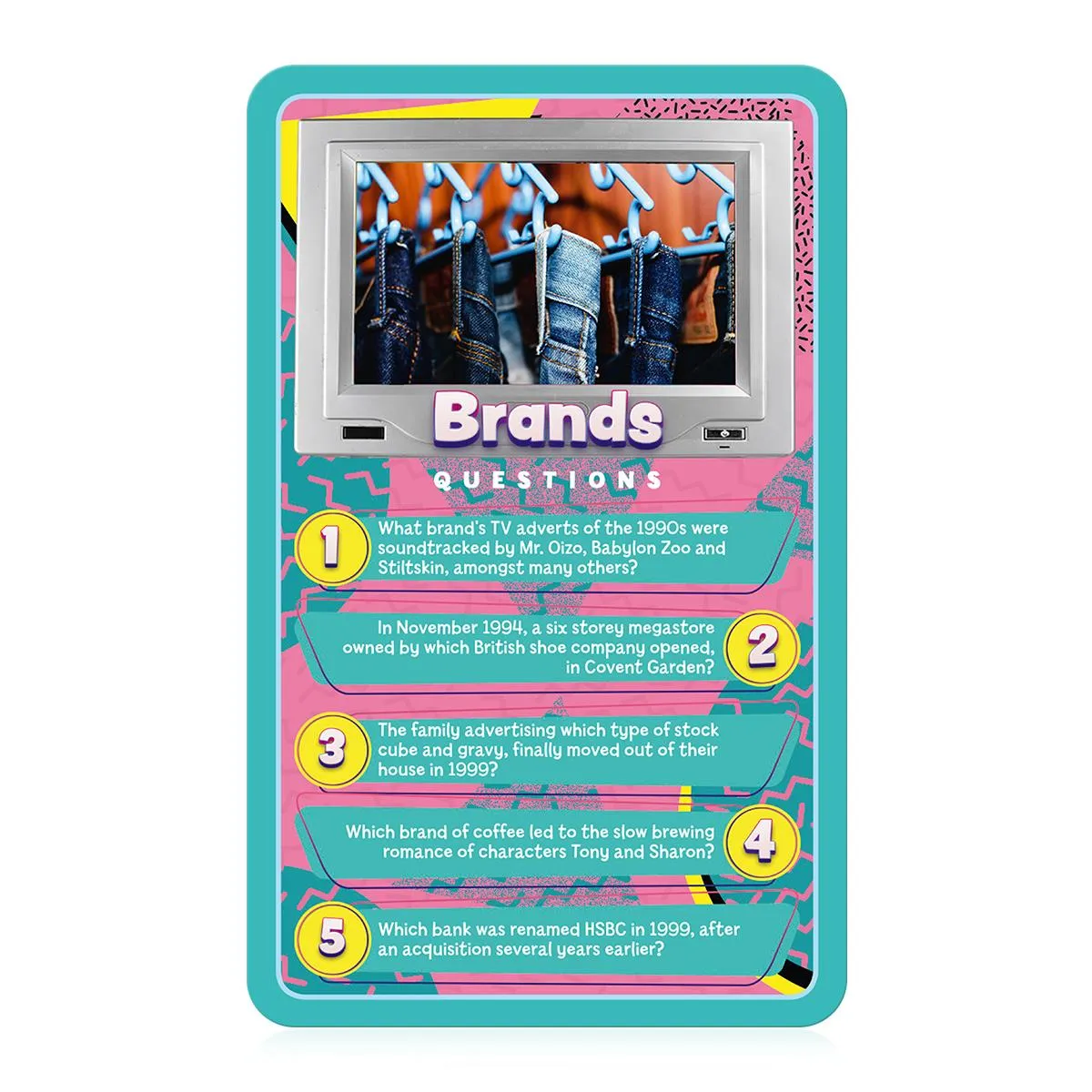 Top Trumps Quiz 1990's quizspel 100 kaarten jaren 90