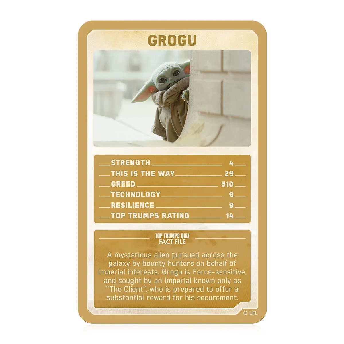 Top Trumps The Mandalorian kaartspel Star Wars goud