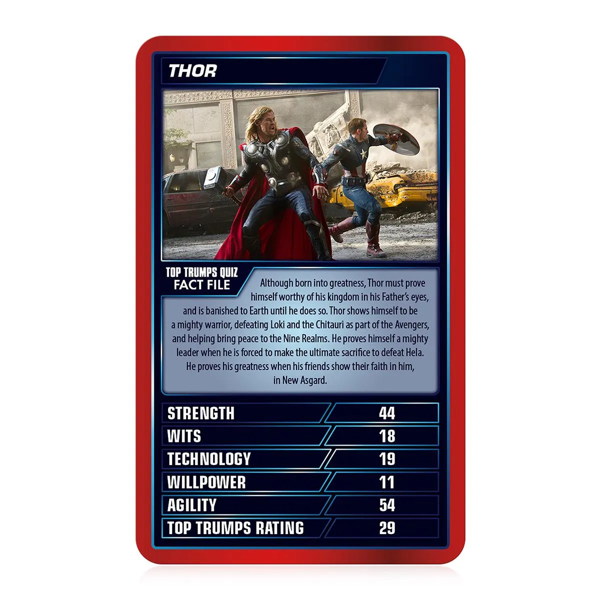 Top Trumps Marvel Cinematic Universe kaartspel 30 kaarten helden
