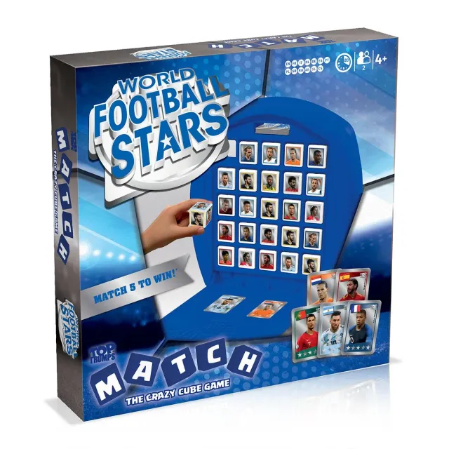 Top Trumps Match World Football Stars spel 5 op rij
