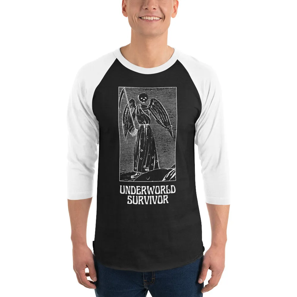 Gen Con Underworld Survivor raglan T-shirt 3/4 mouw