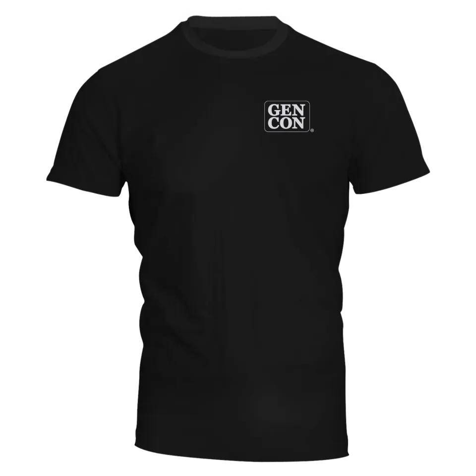 Roll A Crit Gen Con The T-Shirt katoen logo