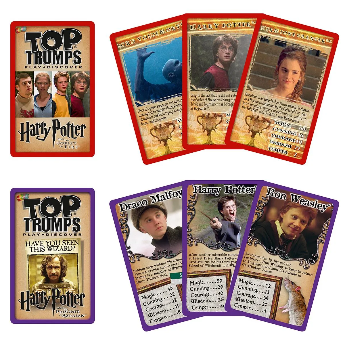 Top Trumps Harry Potter Gryffindor kaartspel blik 2 decks
