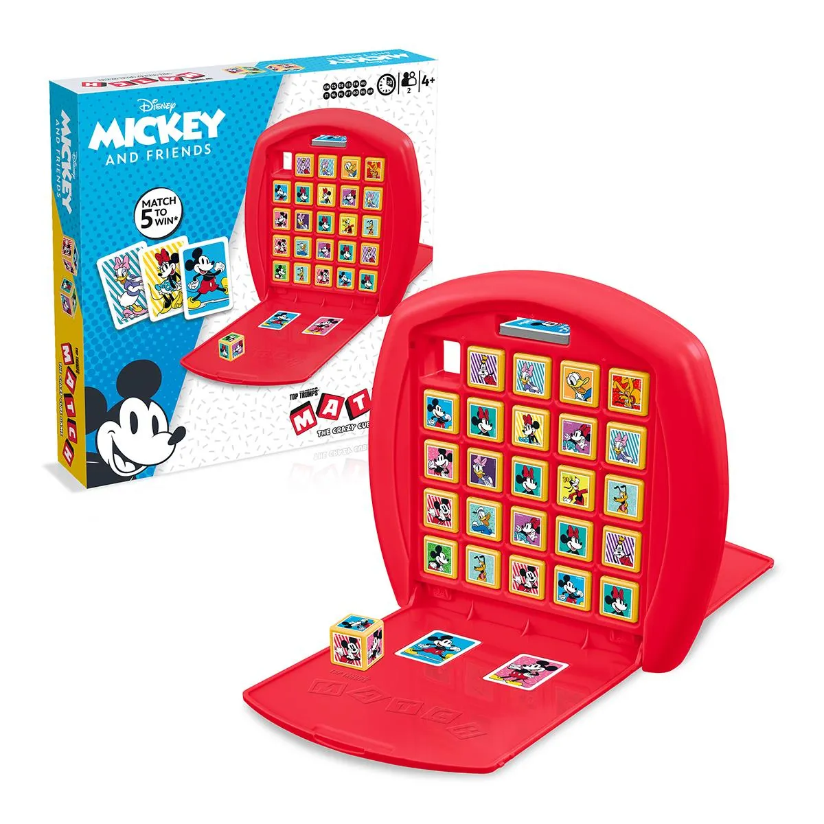 Top Trumps Match Mickey Friends kubusspel Disney 2 spelers