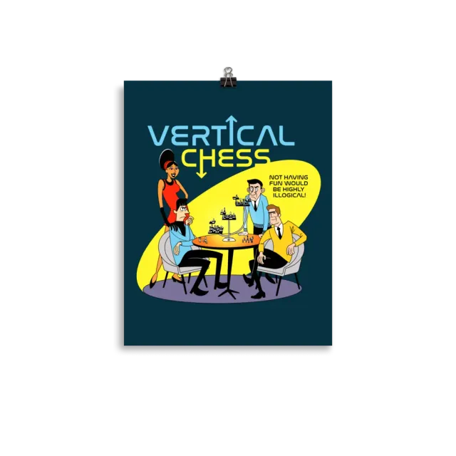 Roll A Crit Vertical Chess Poster Papier 16x20 Inch Print