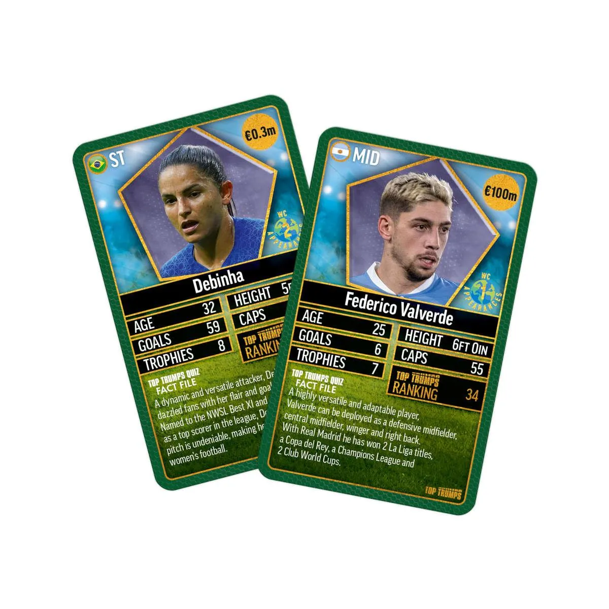 Top Trumps World Football Stars Top 200 kaartspel pack 5