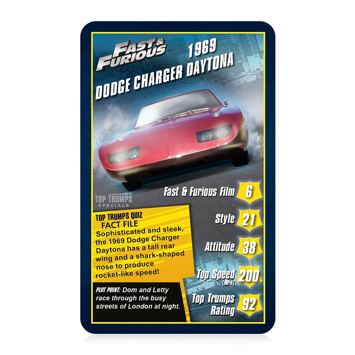 Top Trumps Fast & Furious kaartspel filmwagens editie