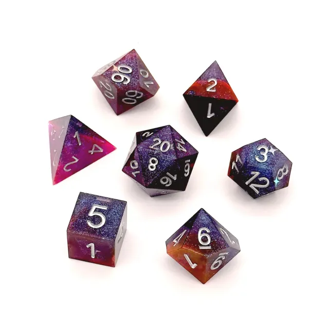 Roll A Crit Starfield Sharp Edge dobbelset 7 resin ster