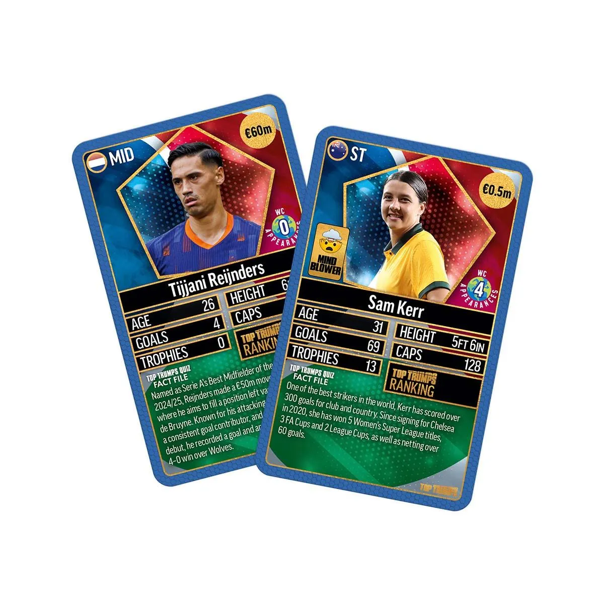 Top Trumps World Football Stars kaartspel Chrome Blue