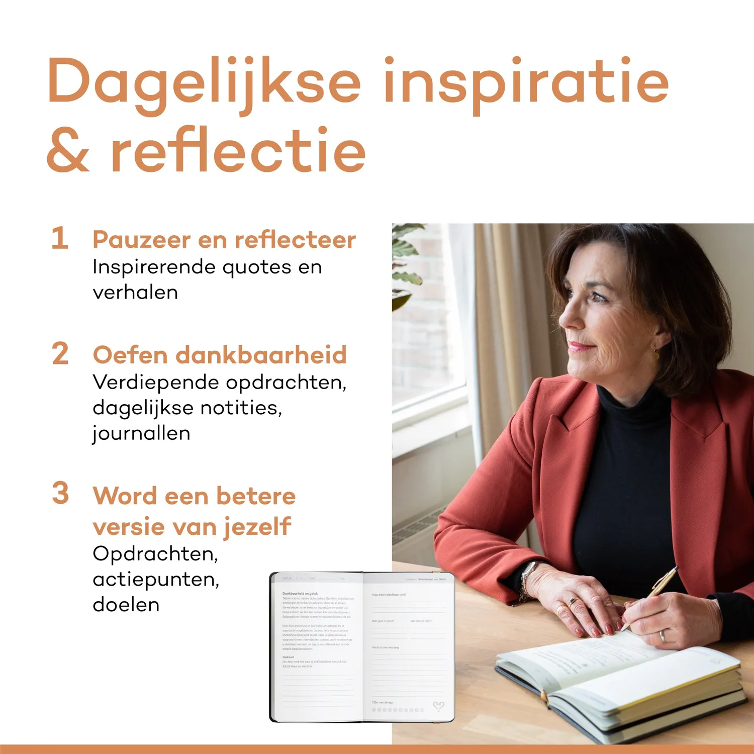 Vertellis Chapters dankbaarheidsdagboek zwart