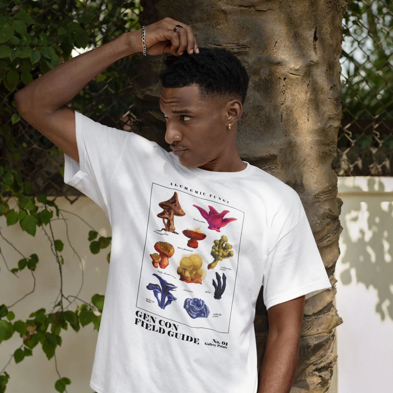 Gen Con Alchemic Fungi t-shirt uniseks katoen