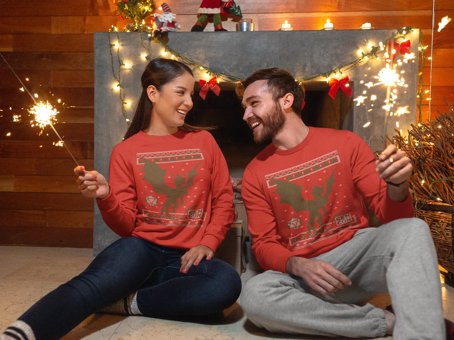 Gen Con Holiday sweater zwart katoenmix
