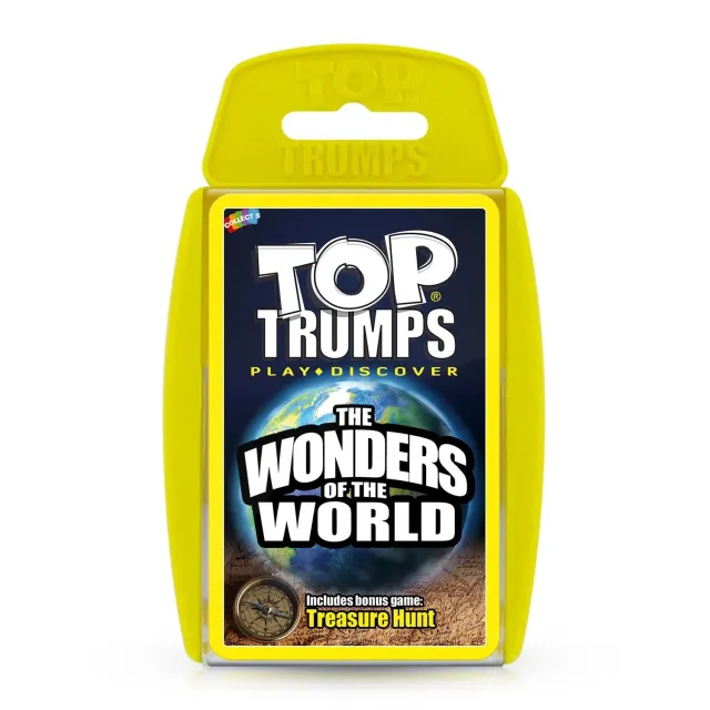 Top Trumps Wonders of the World kaartspel wereldwonderen