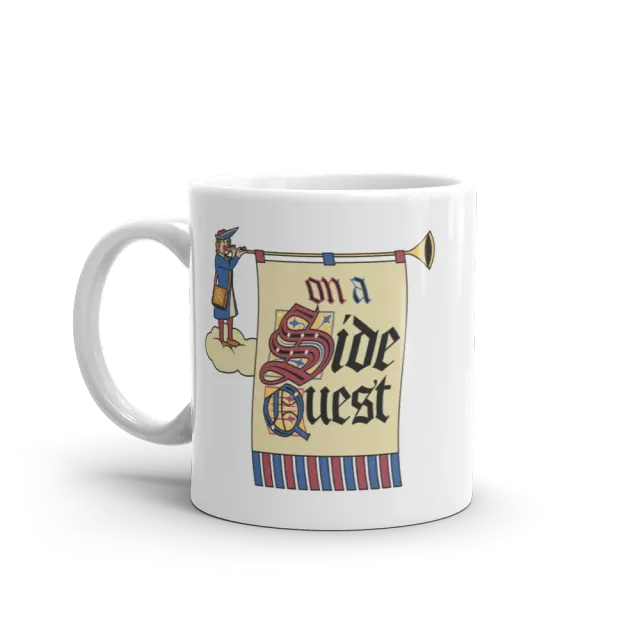 Roll A Crit On a Side Quest mok 11oz keramiek