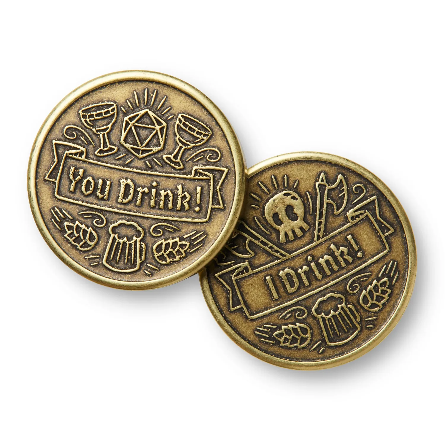 Roll A Crit Heroes of Barcadia Coin munt messing 2,5 cm