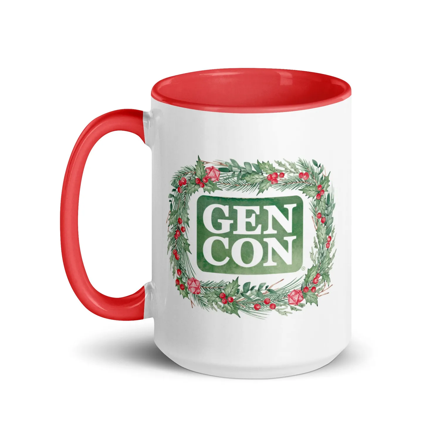 Roll A Crit Gen Con Holiday Wreath mok keramiek