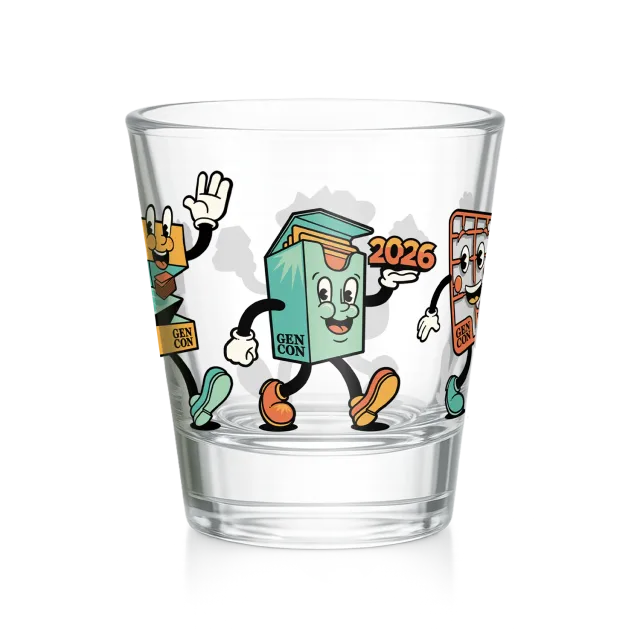 Roll A Crit Let's All Go to Gen Con shotglaasje 1,5 oz glas