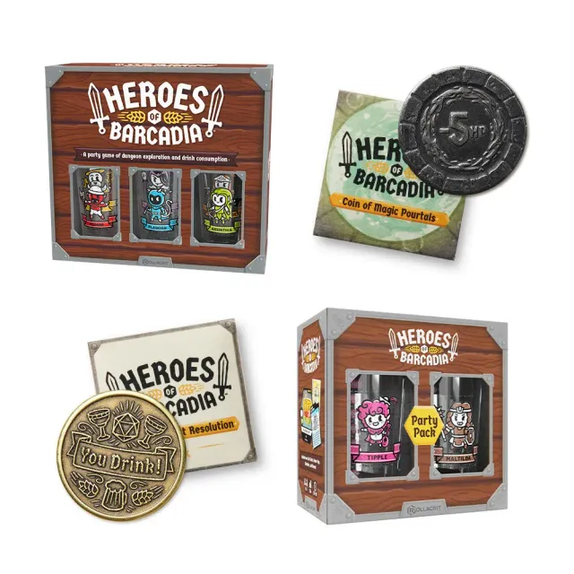Roll A Crit Heroes of Barcadia Starter Content Bundle bordspel 8p