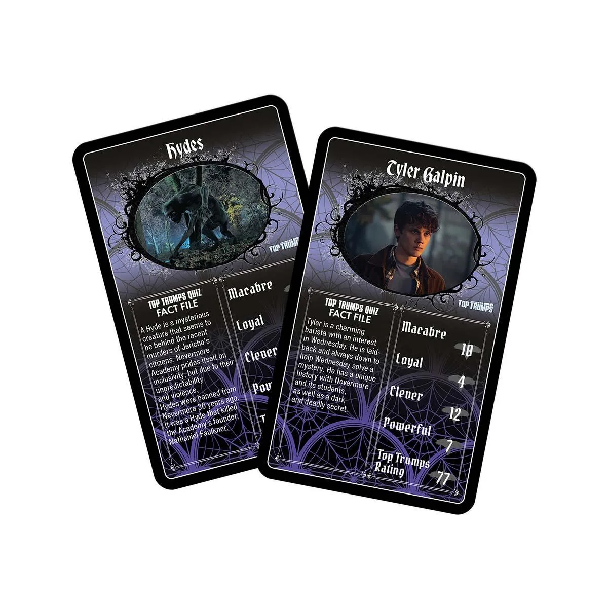 Top Trumps Wednesday kaartspel 30 personages