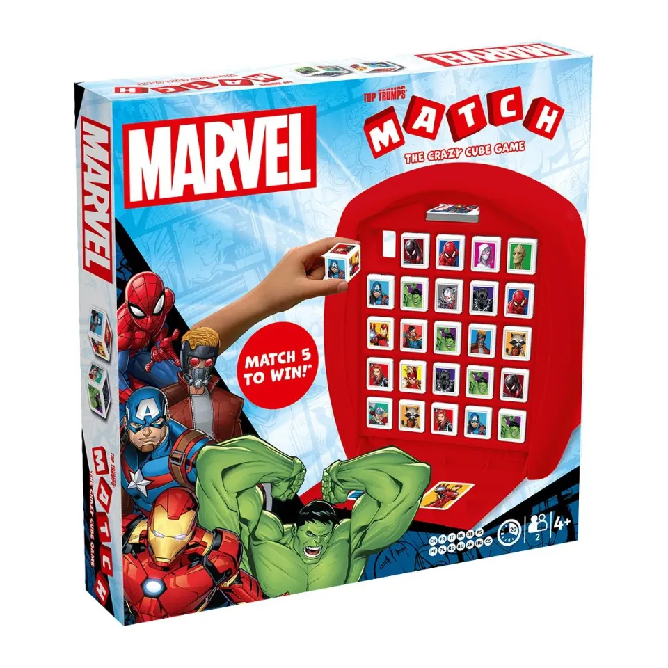 Top Trumps Match Marvel kubusspel 15 helden