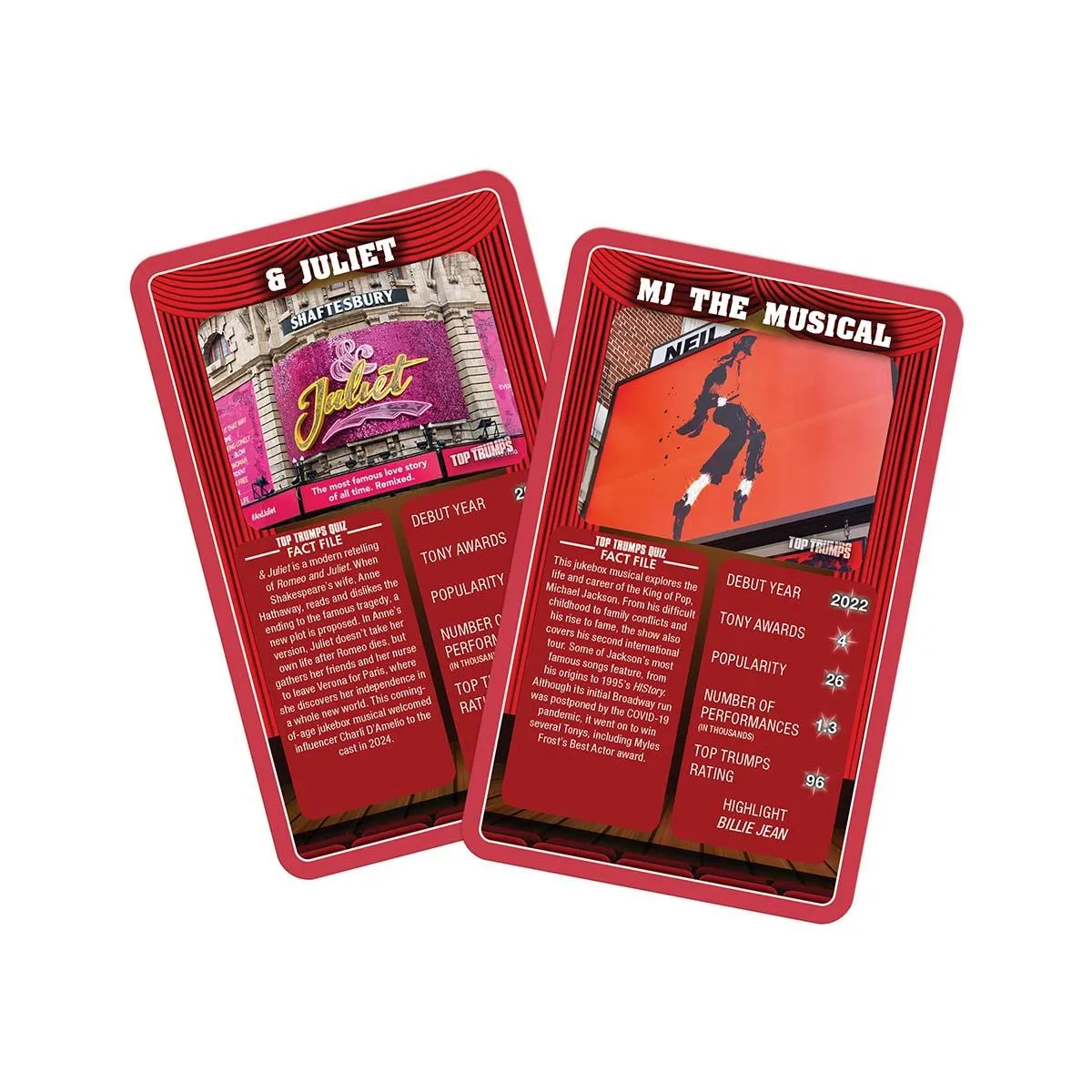 Top Trumps Musicals Limited Edition kaartspel 30 musicals