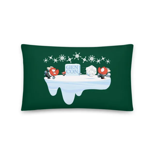 Gen Con Kobold Snowball Fight sierkussen groen polyester