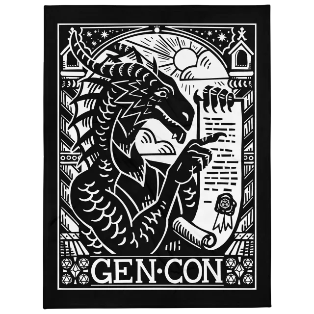 Gen Con 2025 Genevieve Scroll deken 152x203 cm
