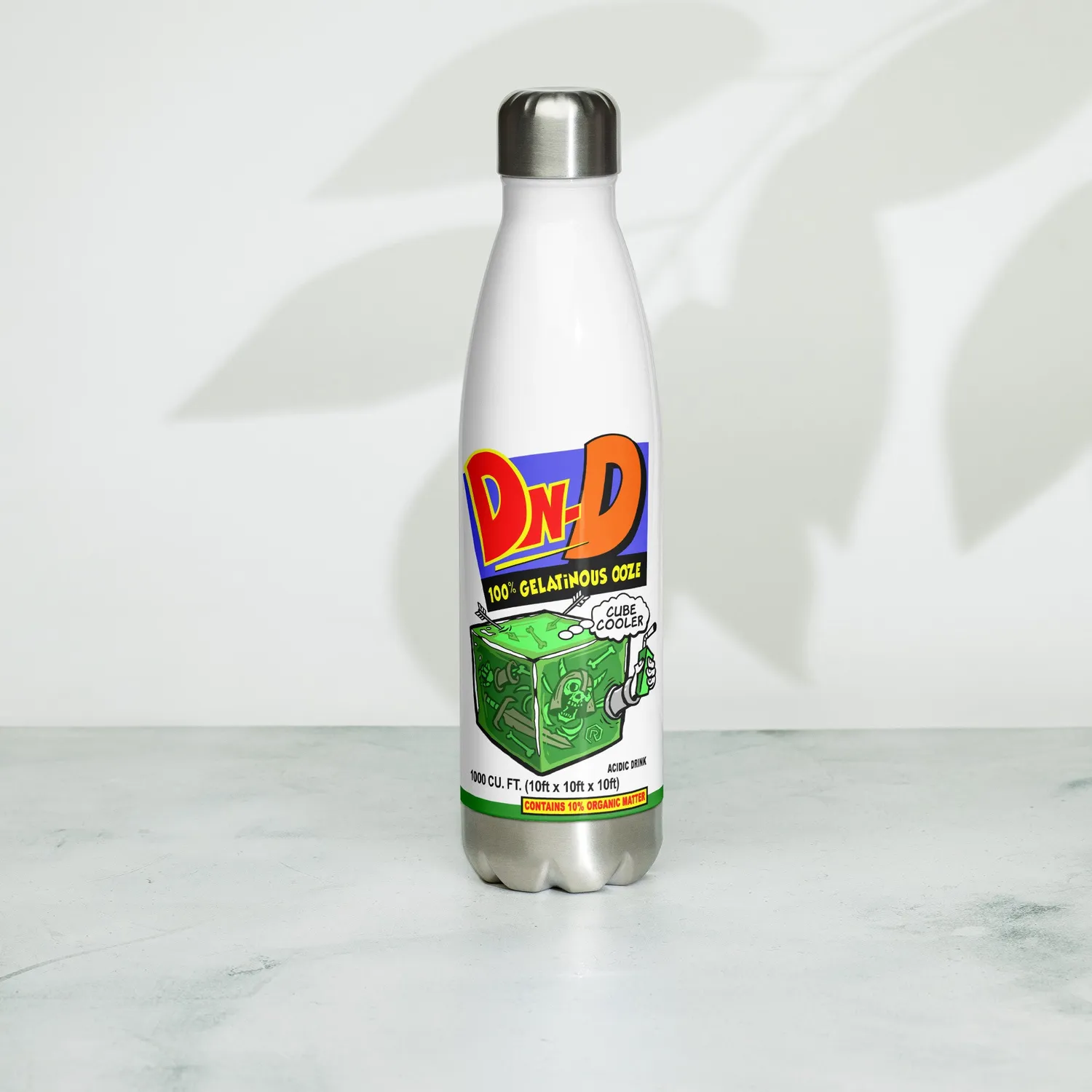 Roll A Crit Gelatinous Cubic Cooler fles 500 ml wit