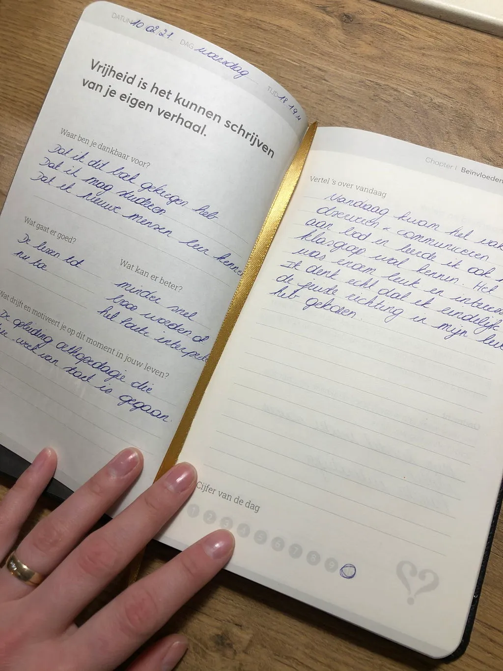 Vertellis Chapters dankbaarheidsdagboek zwart