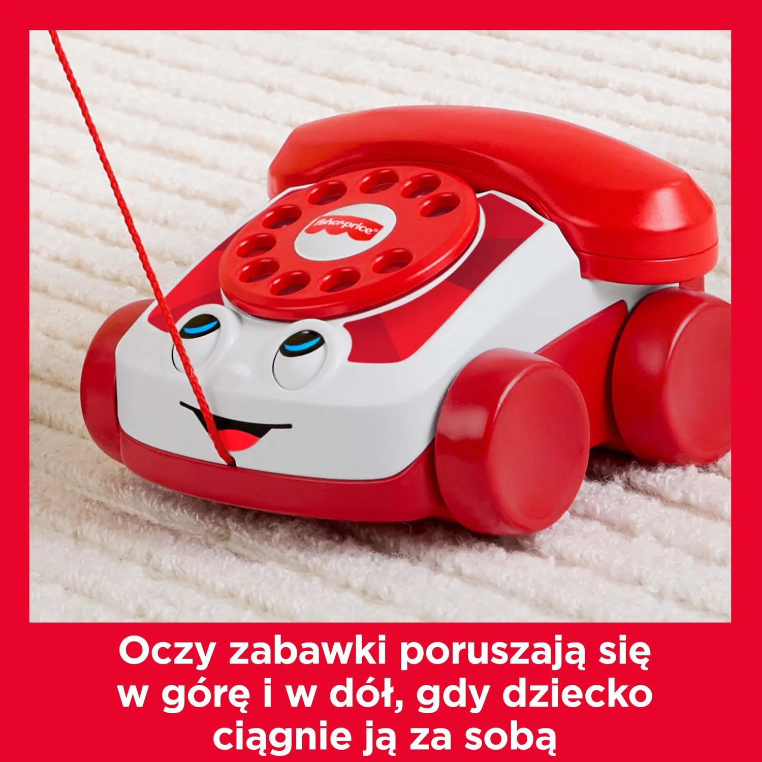 Fisher-Price Chatter Telephone trekspeeltje rood 12 maanden+