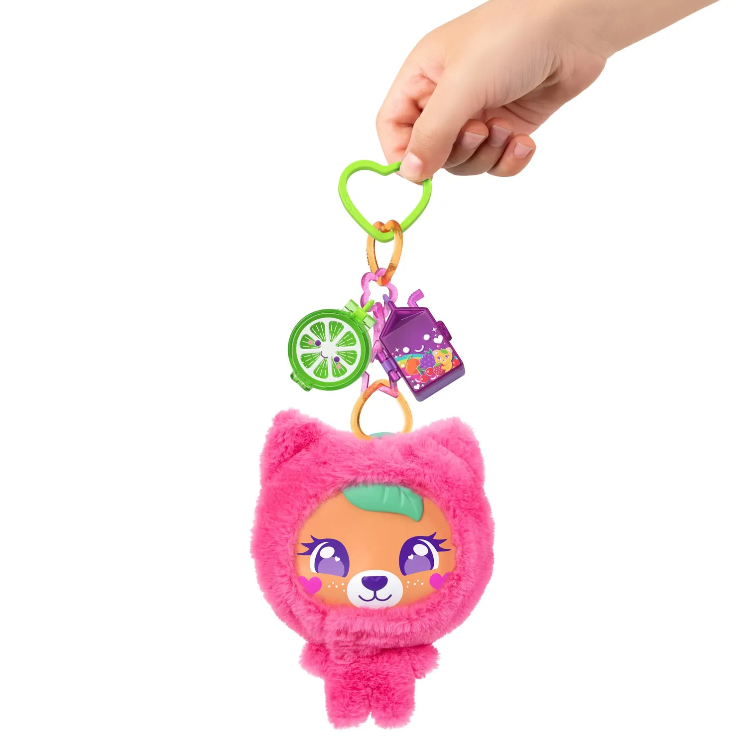 Polly Pocket Knuffelbeer compact speelset fruit met pop