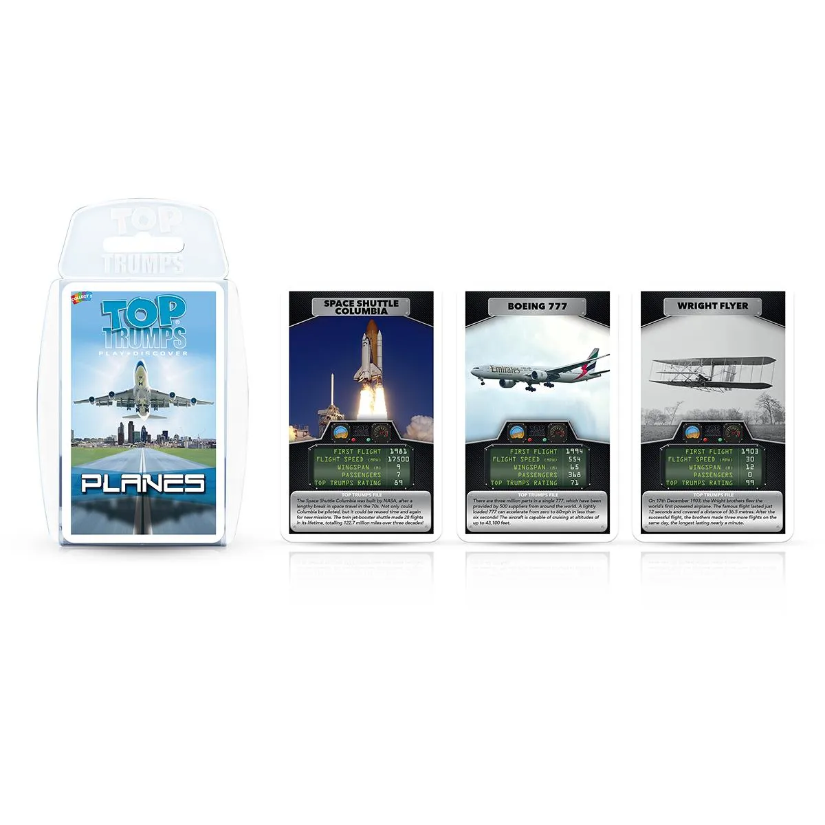 Top Trumps Planes kaartspel 30 kaarten vliegtuigen