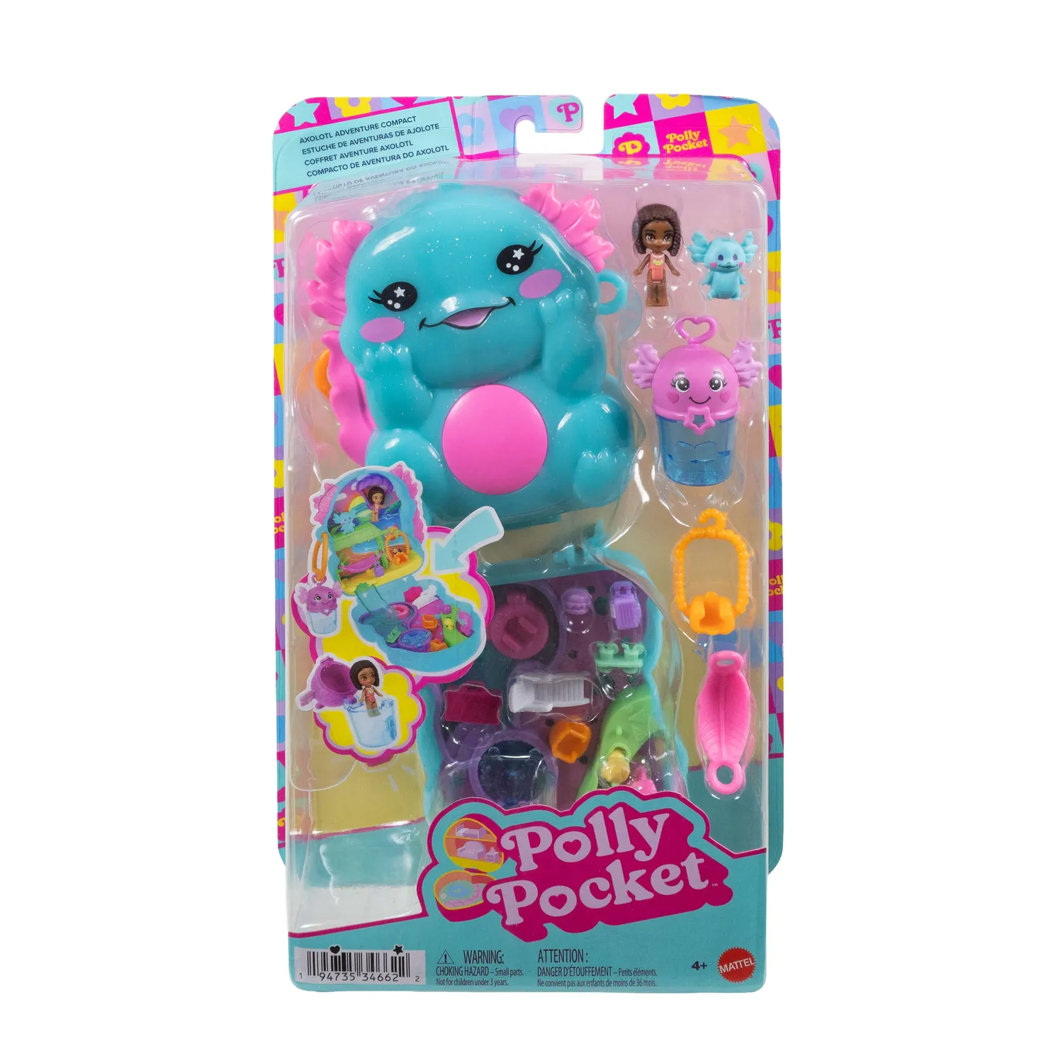 Polly Pocket Axolotl Vakantie compacte speelset 4+