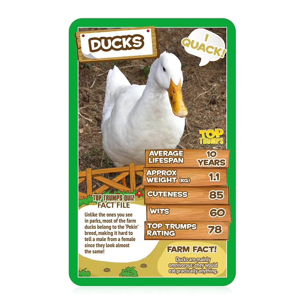 Top Trumps Farm Animals kaartspel boerderijdieren