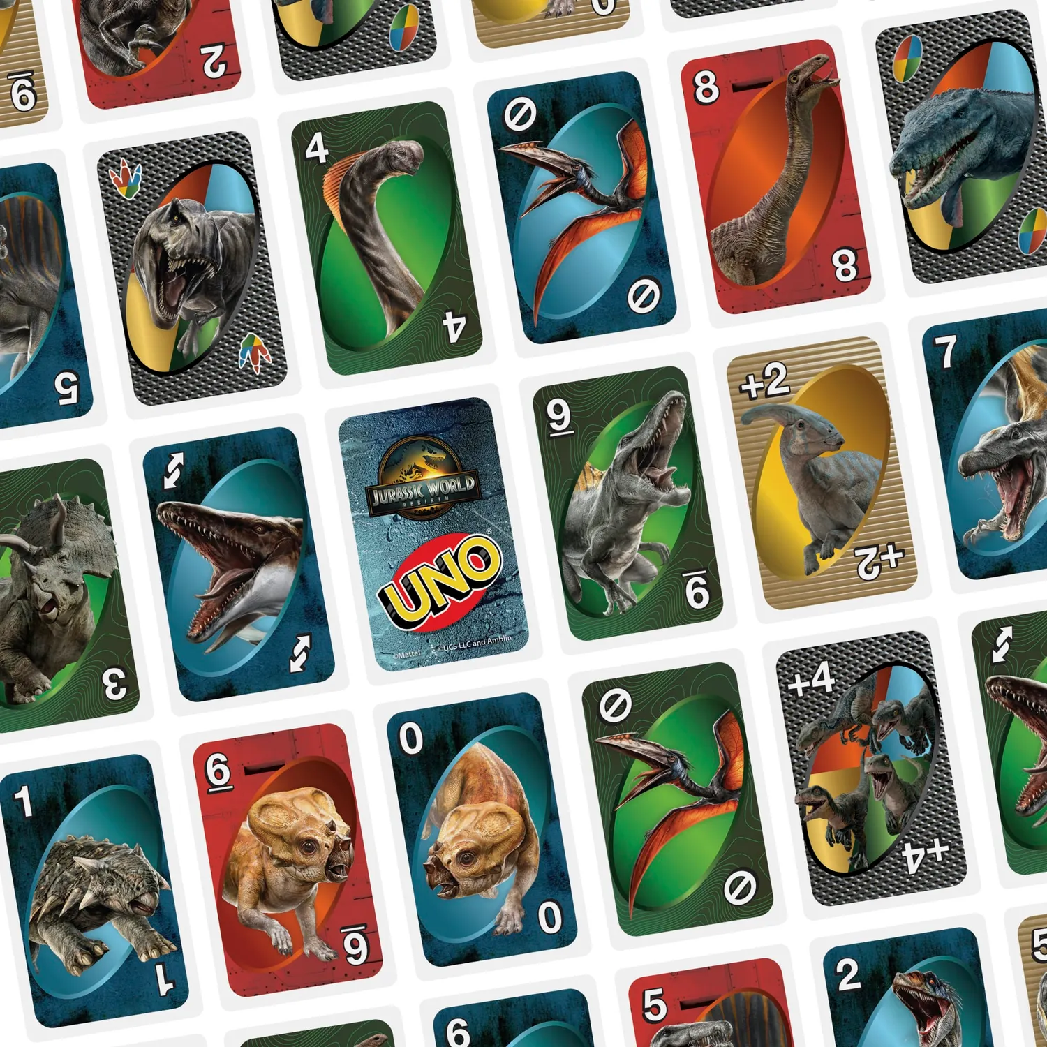 UNO Jurassic World Rebirth kaartspel entertainment