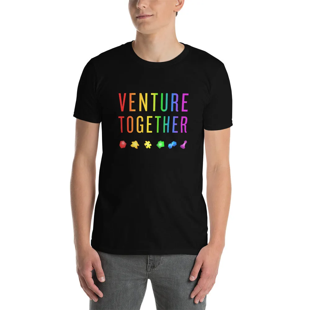 Roll A Crit Venture Together T-shirt unisex pride katoen
