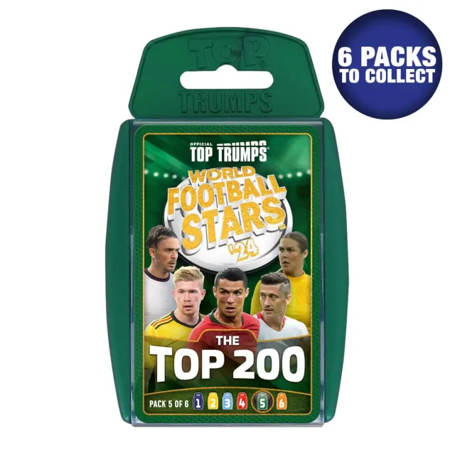Top Trumps World Football Stars Top 200 kaartspel pack 5
