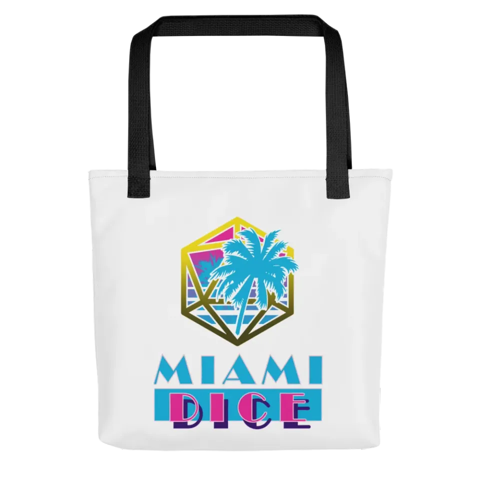 Roll A Crit Miami Dice tote bag 10 liter katoen