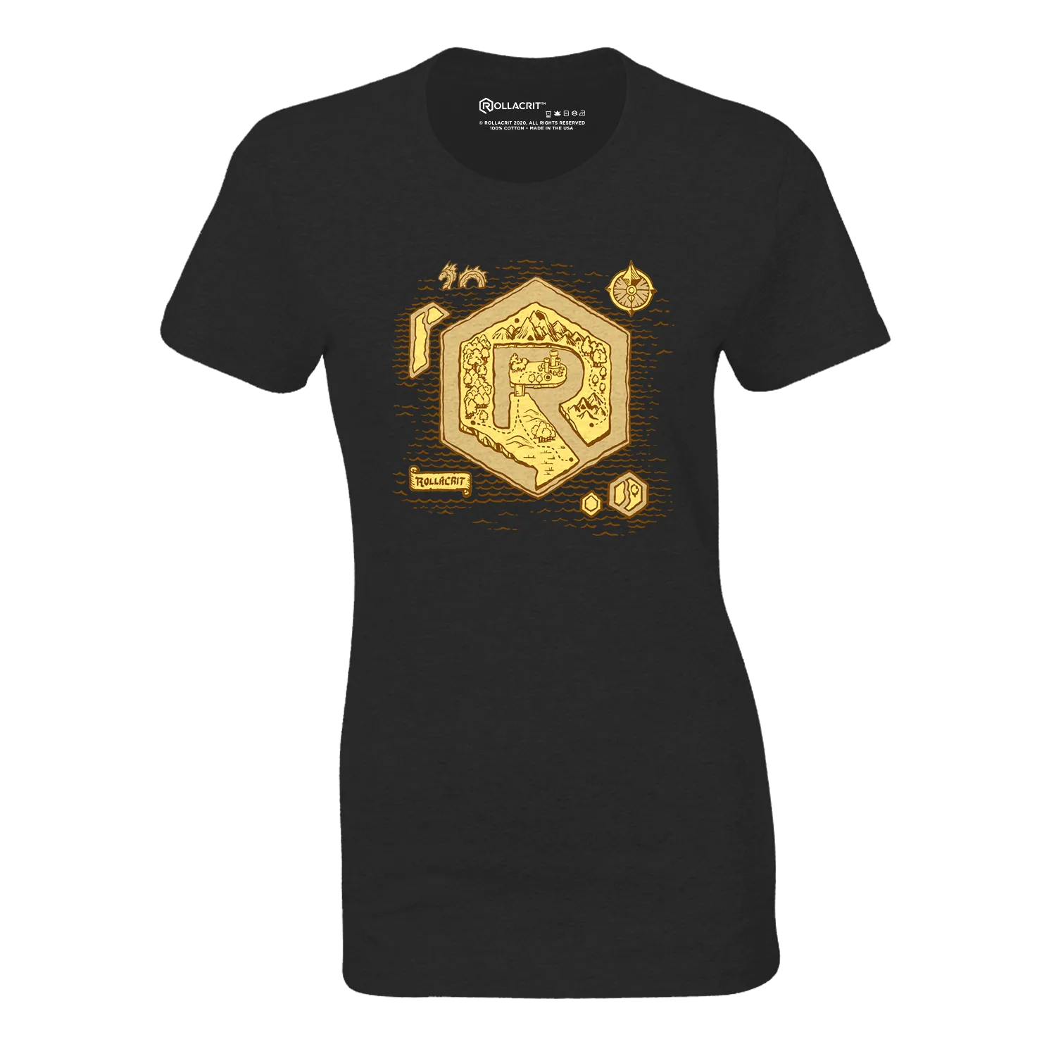 Roll A Crit Rollacrit Island fitted t-shirt triblend