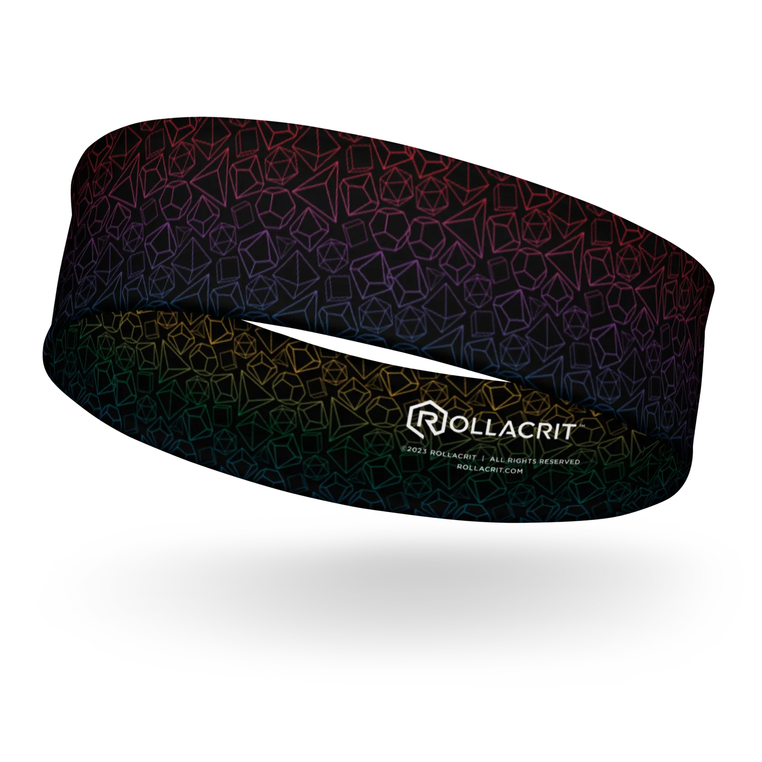 Roll A Crit Gen Con Rainbow Dice hoofdband polyester