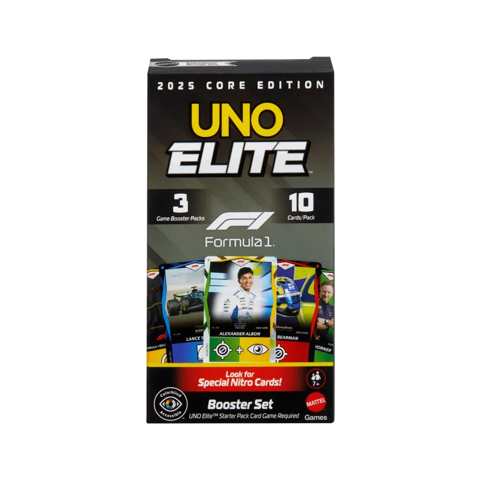 UNO Elite Formula 1 Booster Set kaartspel 30 actiekaarten