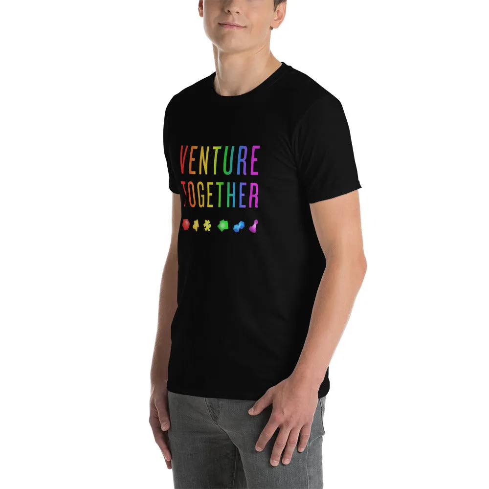 Roll A Crit Venture Together T-shirt unisex pride katoen