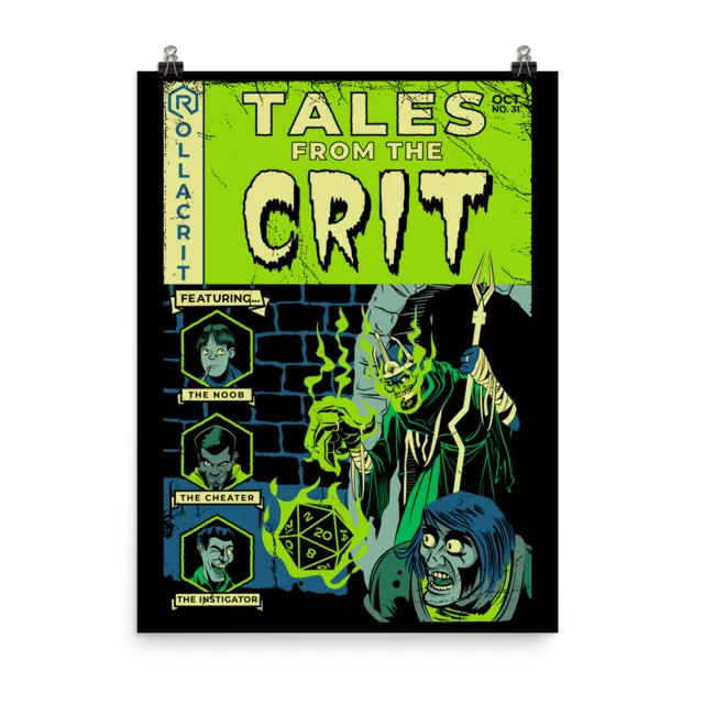 Roll A Crit Tales From the Crit poster 45x60cm Halloween