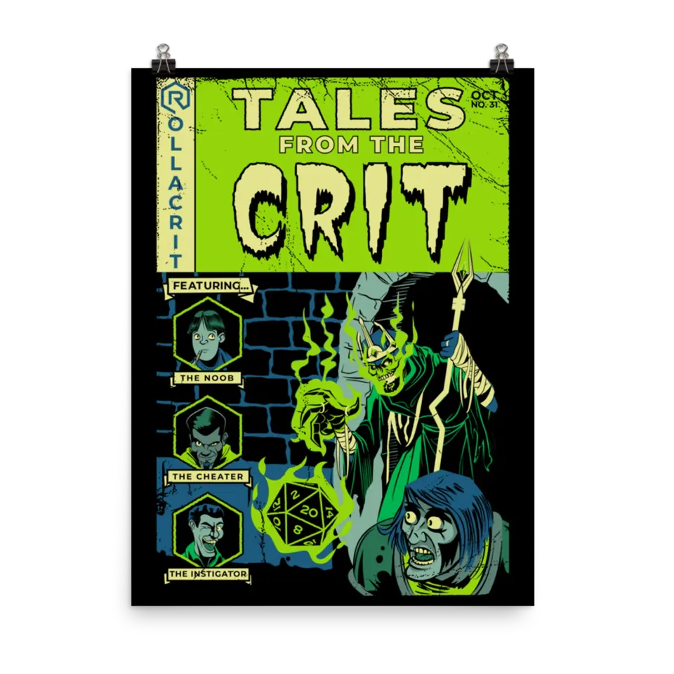 Roll A Crit Tales From the Crit poster 45x60cm Halloween