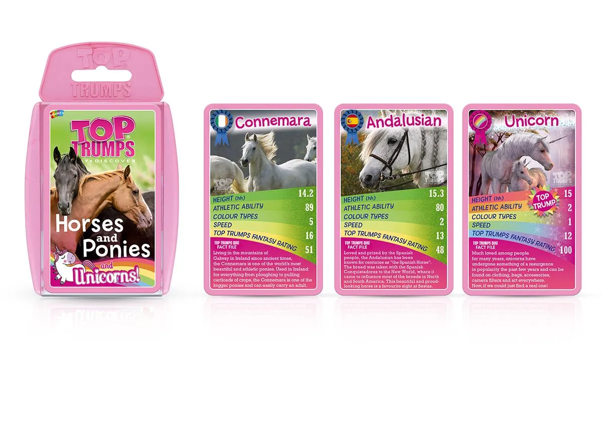 Top Trumps Horses Ponies Unicorns kaartspel paarden editie