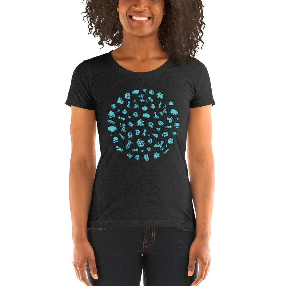 Roll A Crit Circle of Crit Fitted T-Shirt Triblend Maat M