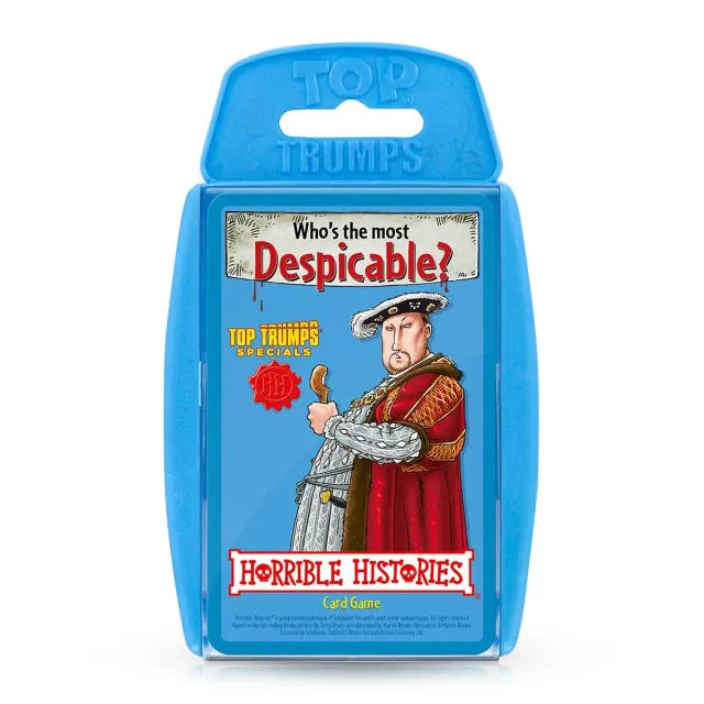 Top Trumps Horrible Histories kaartspel geschiedenis