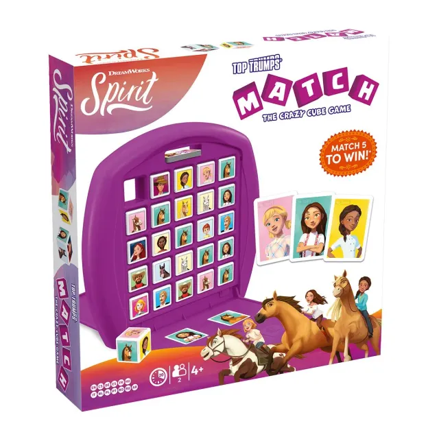 Top Trumps Match Spirit kubusspel 5 op een rij paarden