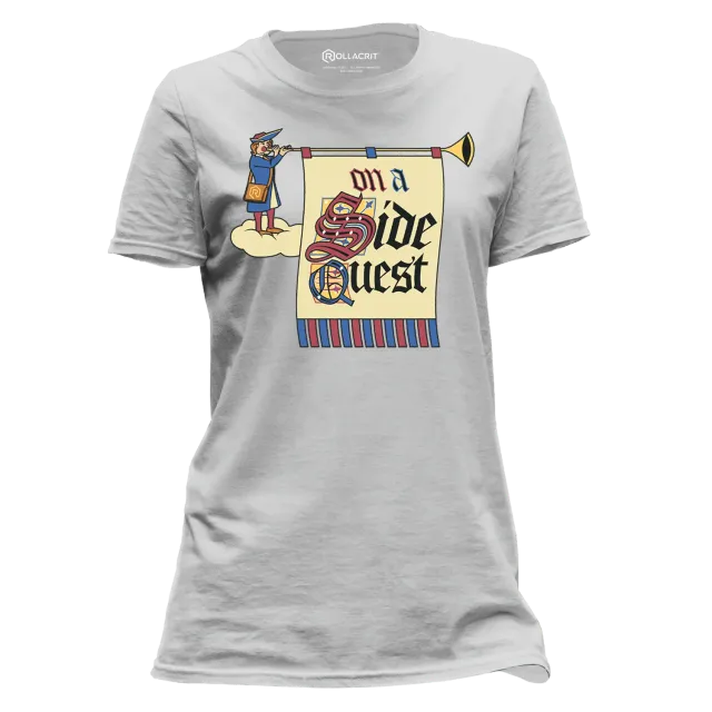 Roll A Crit On a Side Quest T-shirt dames katoen